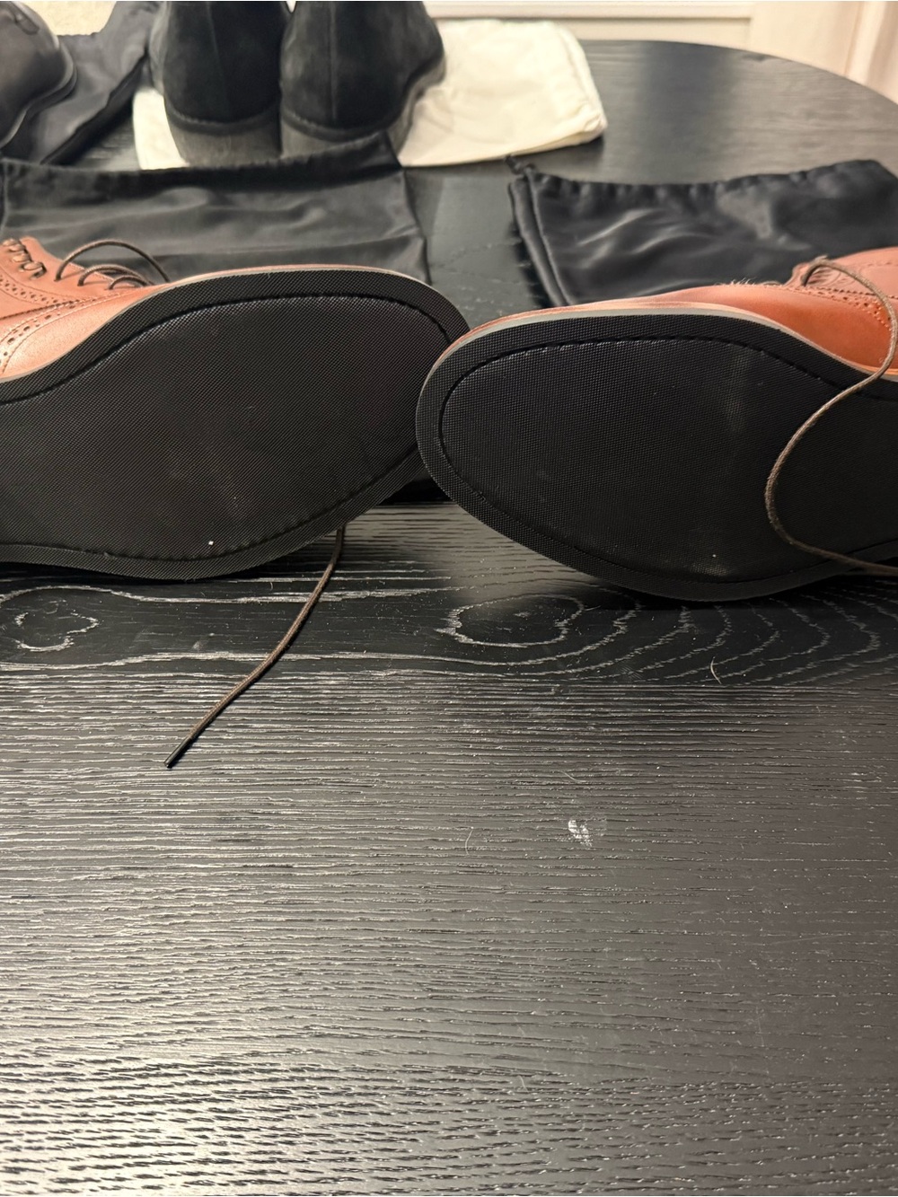 Men's Brown Leather Dress Oxfords - Classic Lace-Up